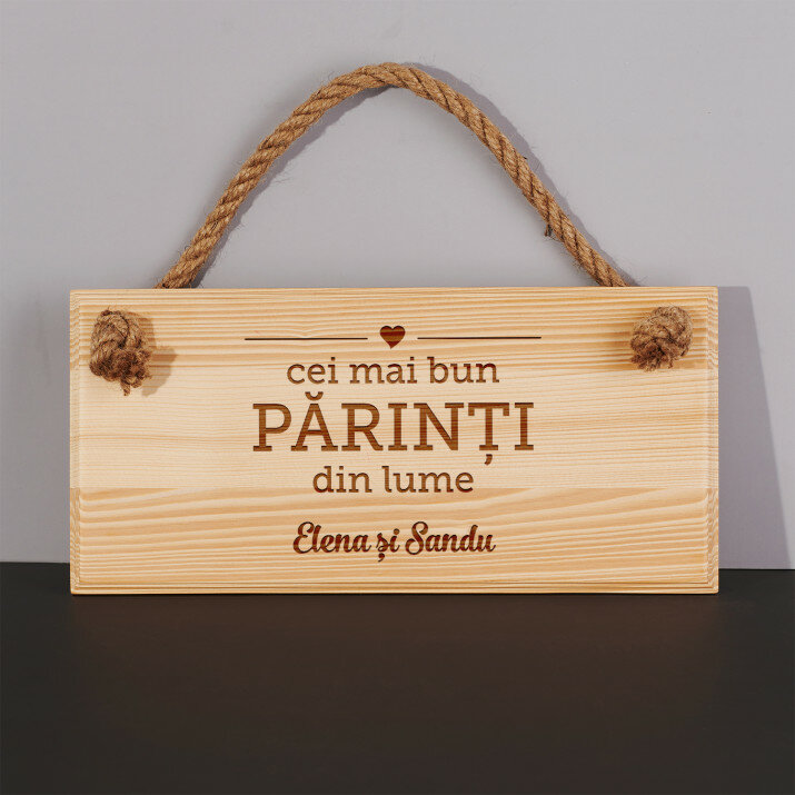 Cei mai buni părinți - Placă de lemn