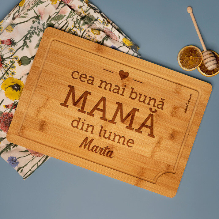 Cea mai bună mamă din lume - Tocător din bambuc