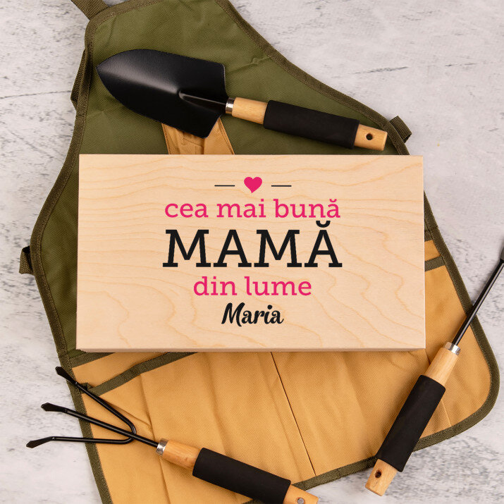 Cea mai bună mamă din lume - Set de unelte de grădinărit în cutie