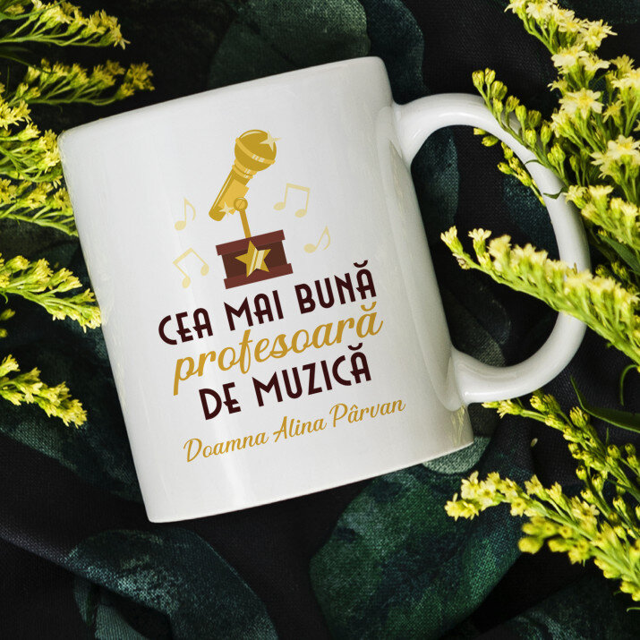 Cea mai bună profesoară de muzică - Cană 