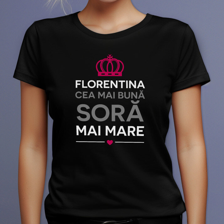 Cea mai bună soră - Tricou negru pentru femei