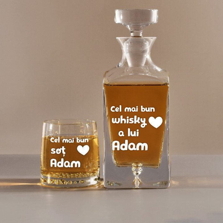 Cel mai bun whisky - Set cu carafă și pahare pentru whisky