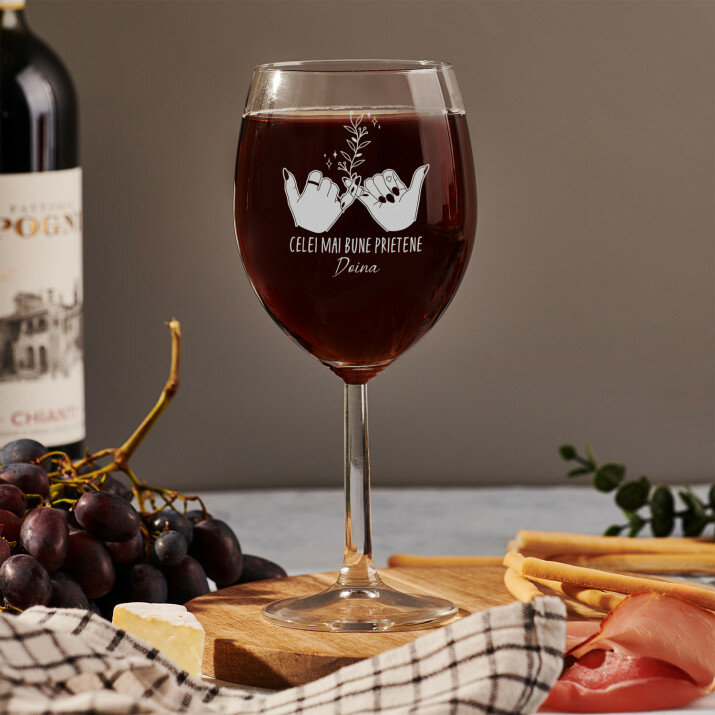 Celei mai bune prietene - Pahar pentru vin