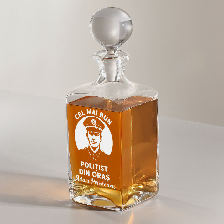 Cel mai bun polițist - Carafă pentru whisky