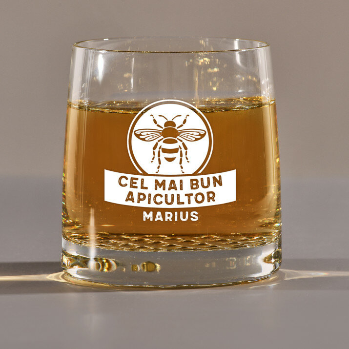 Cel mai bun apicultor - Pahar pentru whisky