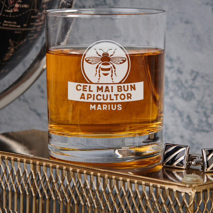 Cel mai bun apicultor - Pahar pentru whisky