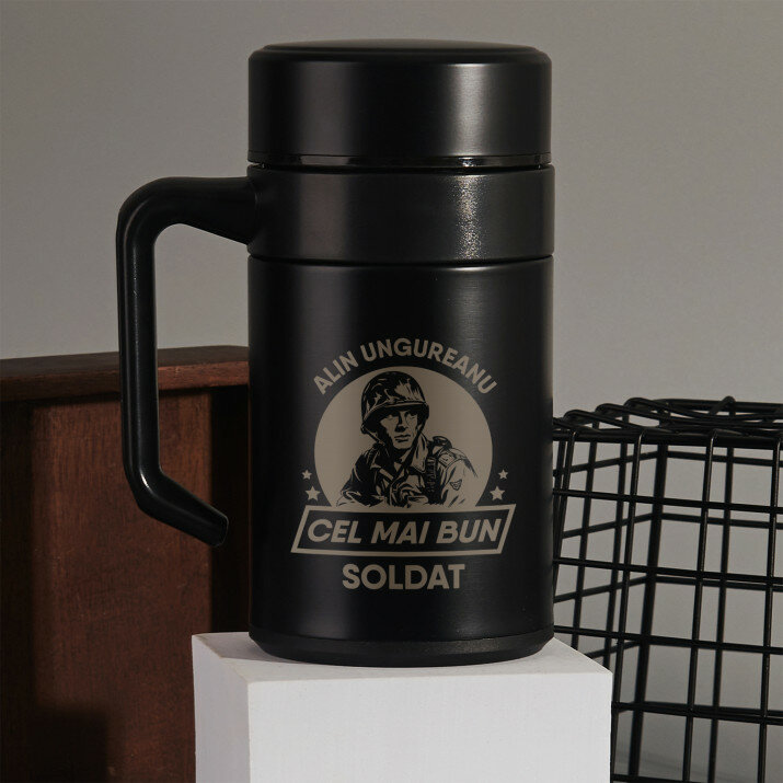 Cel mai bun soldat - Cană termică cu mâner