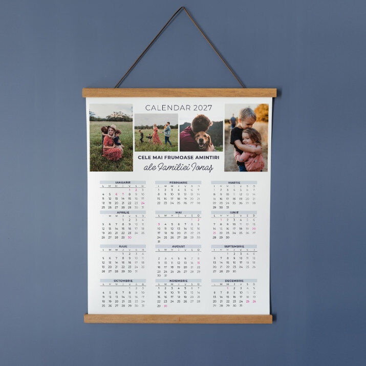 Cele mai frumoase amintiri - Calendar cu lamele din lemn Cele mai frumoase amintiri - Calendar cu lamele din lemn