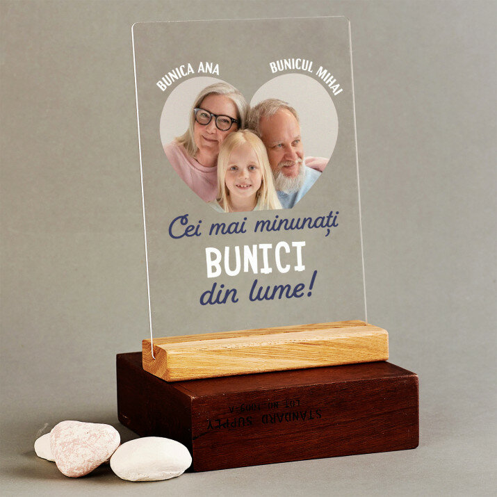 Cei mai minunați bunici - Imprimare pe sticlă acrilică