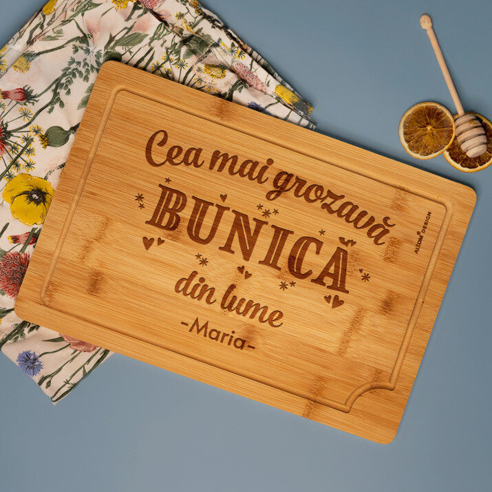 cea mai grozavă bunică - Tocător din bambuc