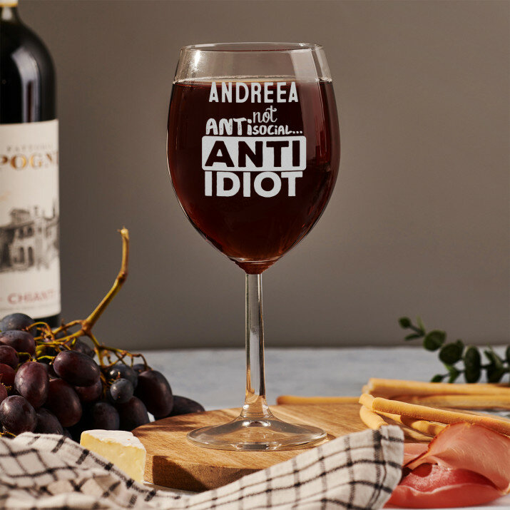 Not antisocial - Pahar pentru vin