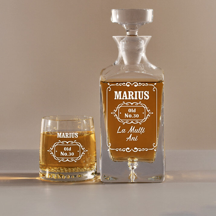Old no - Set cu carafă și pahare pentru whisky Old no - Set cu carafă și pahare pentru whisky