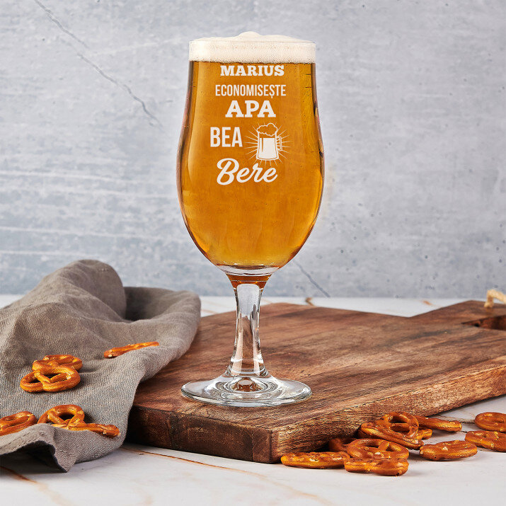 Economisește apa - Pocal pentru bere