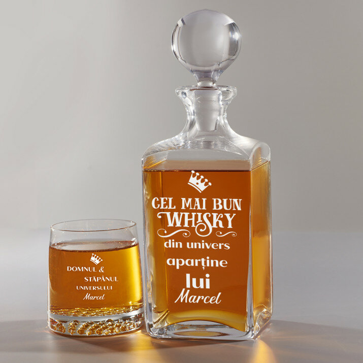 Domnul și stăpânul - Set cu carafă și pahare pentru whisky