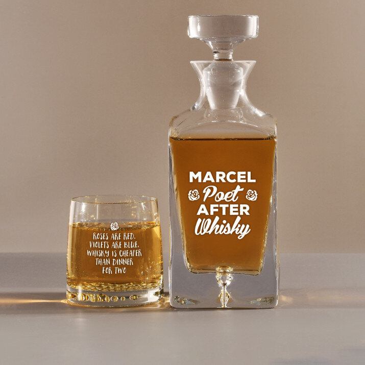 Poet - Set cu carafă și pahare pentru whisky Poet - Set cu carafă și pahare pentru whisky