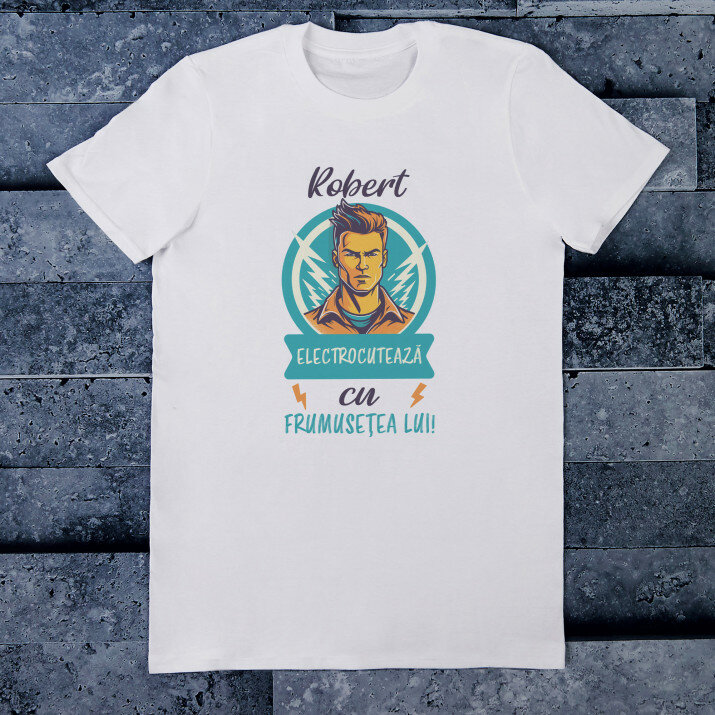 Electrocutează cu frumusețea lui - Tricou pentru bărbați
