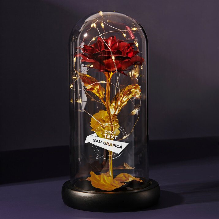Proiect propriu - Trandafirul etern în sticlă
