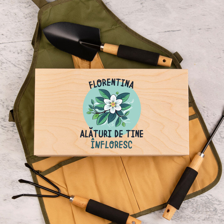 Alături de tine înfloresc - Set de unelte de grădinărit în cutie