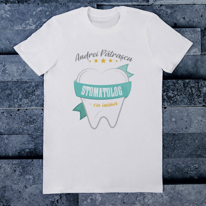 Stomatolog cu inima - Tricou pentru bărbați