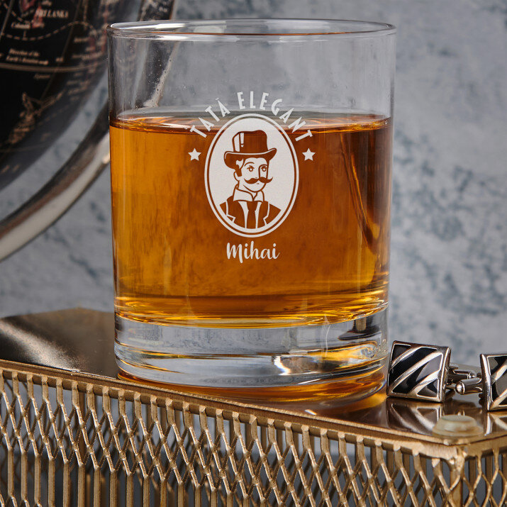 Tată elegant - Pahar pentru whisky