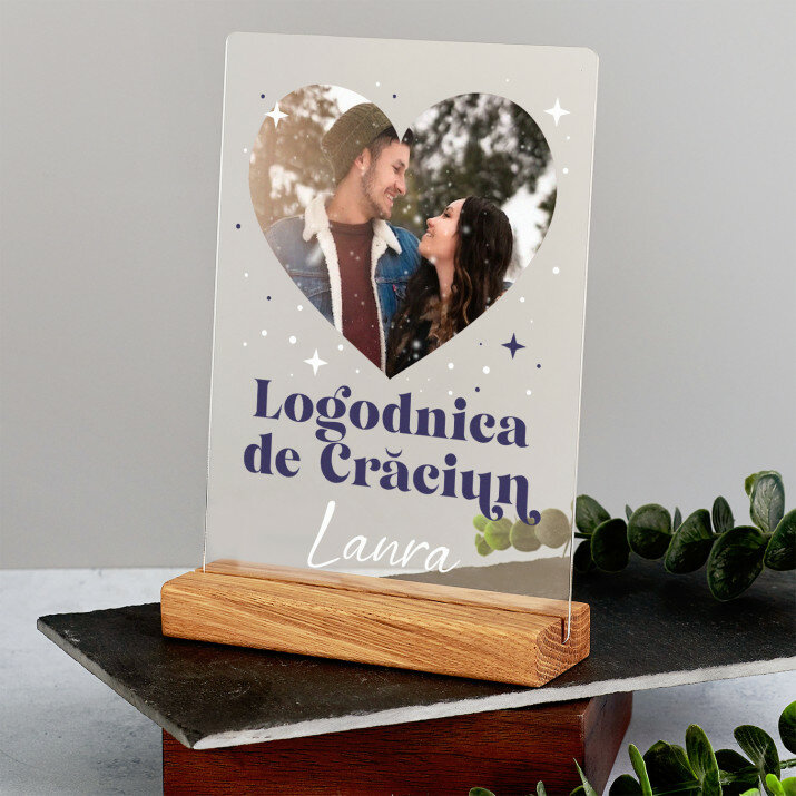 Logodnica de crăciun - Imprimare pe sticlă acrilică