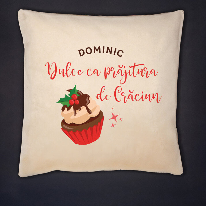 dulce ca prăjitura de Crăciun - Pernă