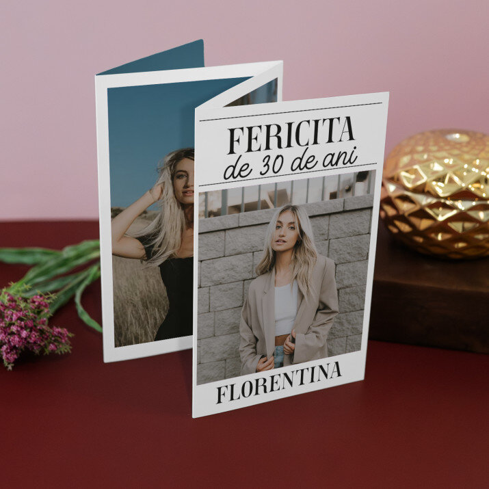 Fericita de 30 de ani - Set mare fotografii pliante