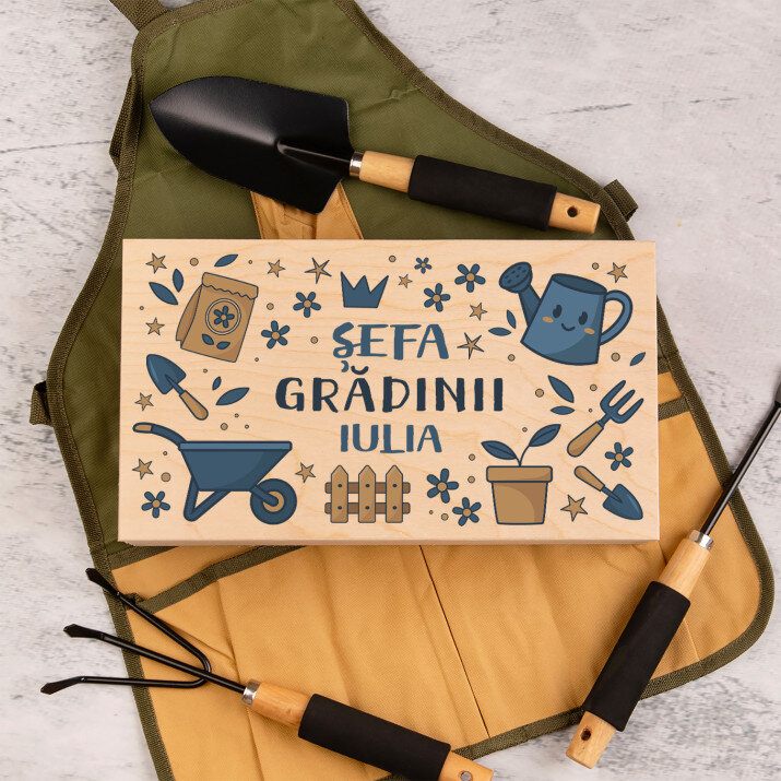 Șefa grădinii - Set de unelte de grădinărit în cutie