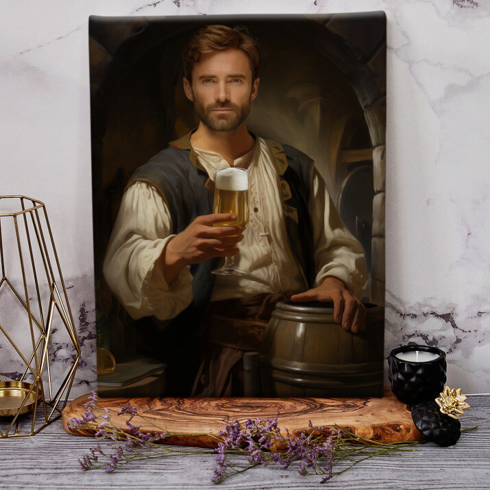 Nobil cu o bere - Portret Regal