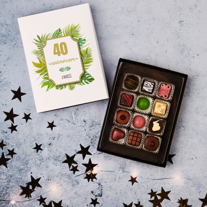 Zi de naștere ferigă - Praline din ciocolată belgiană