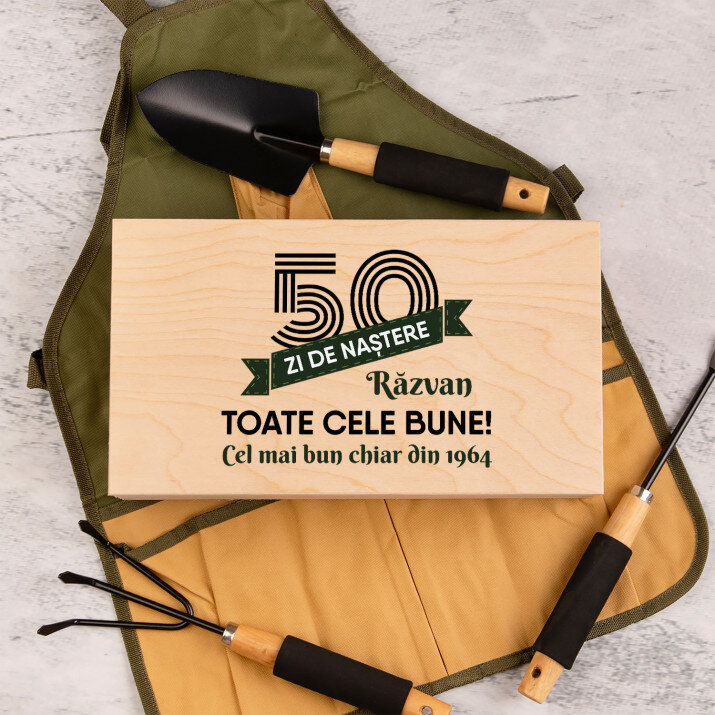 zi de naștere toate cele bune - Set de unelte de grădinărit în cutie