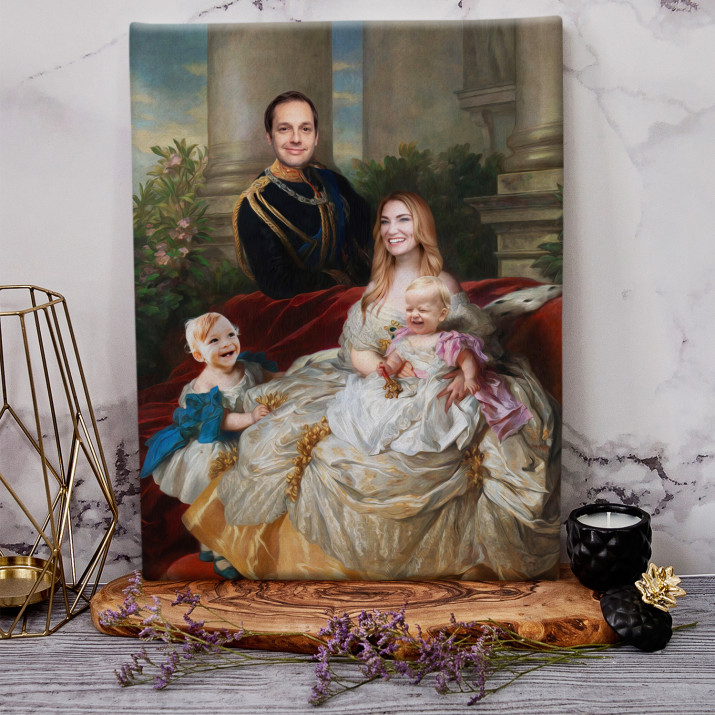 În grădina palatului - Portret Regal