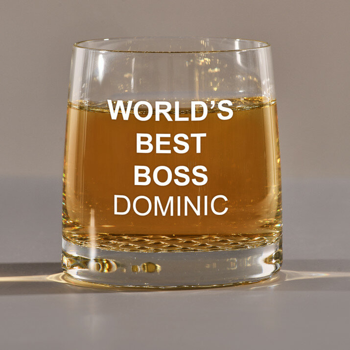 World`s best boss - Pahar pentru whisky