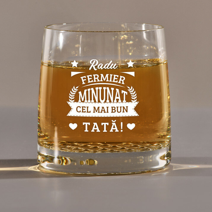 Fermier minunat, cel mai bun tată - Pahar pentru whisky