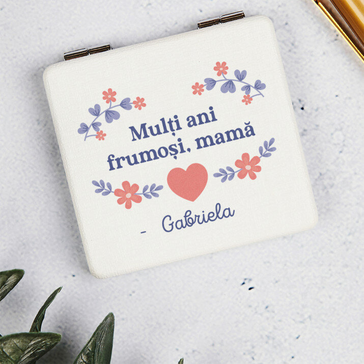 Mulți ani frumoși, mamă - Oglindă de buzunar