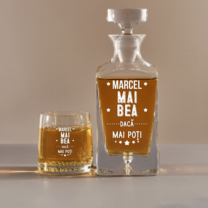 Mai bea - Set cu carafă și pahare pentru whisky