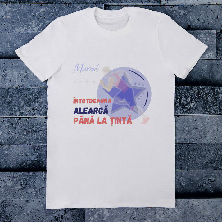 Aleargă întotdeauna până la țintă - Tricou pentru bărbați