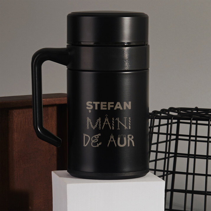 Mâini de aur - Cană termică cu mâner