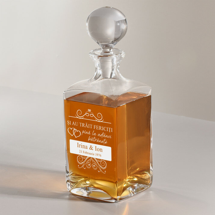 Au trăit fericiți până la adânci bătrânețe - Carafă pentru whisky