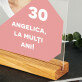 aniversarea 30 de ani - Imprimare pe sticlă acrilică