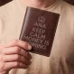 Keep calm - Portofel de piele
