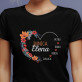 Bunică inimă nepoți - Tricou negru pentru femei