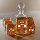 Beloved husband - Set cu carafă și pahare pentru whisky