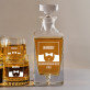 Beloved husband - Set cu carafă și pahare pentru whisky