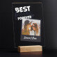 Best friends forever - Imprimare pe sticlă acrilică cu suport LED