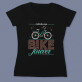Bike forever - Tricou negru pentru femei