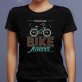 Bike forever - Tricou negru pentru femei