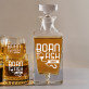 Born to fish - Set cu carafă și pahare pentru whisky Born to fish - Set cu carafă și pahare pentru whisky