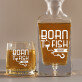 Born to fish - Set cu carafă și pahare pentru whisky Born to fish - Set cu carafă și pahare pentru whisky