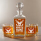 Born to hunt - Set cu carafă și pahare pentru whisky